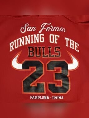 Michael Jordan Running of Bulls hoodie Chicago Festival San Fermin sweatshirt